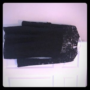 Express lace dress with bell sleeves